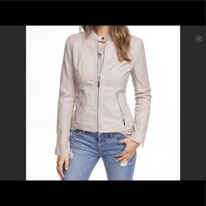 EXPRESS Minus the Leather Beige Moto Jacket NWOT